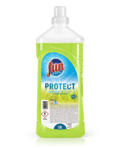 NOVO Fun Protect Lava Tudo Citronela, em formato de 1,5L.