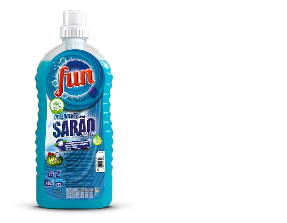 Detergente Sabão Azul e Branco